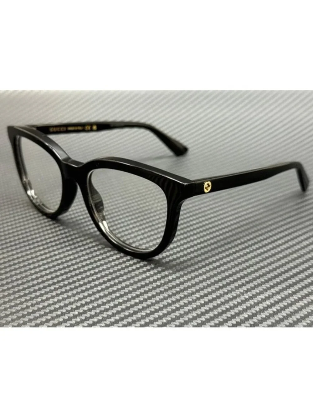 New Gucci Women Black Eyeglasses 52-18-140